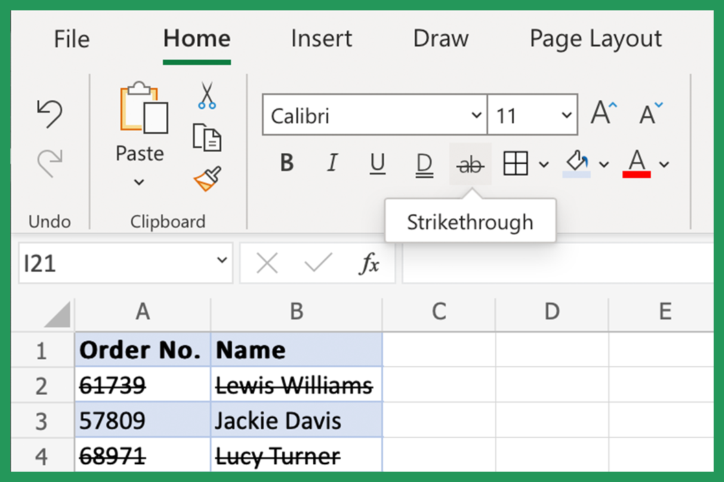 8 Ways To Strikethrough Text In Excel Classical Finance