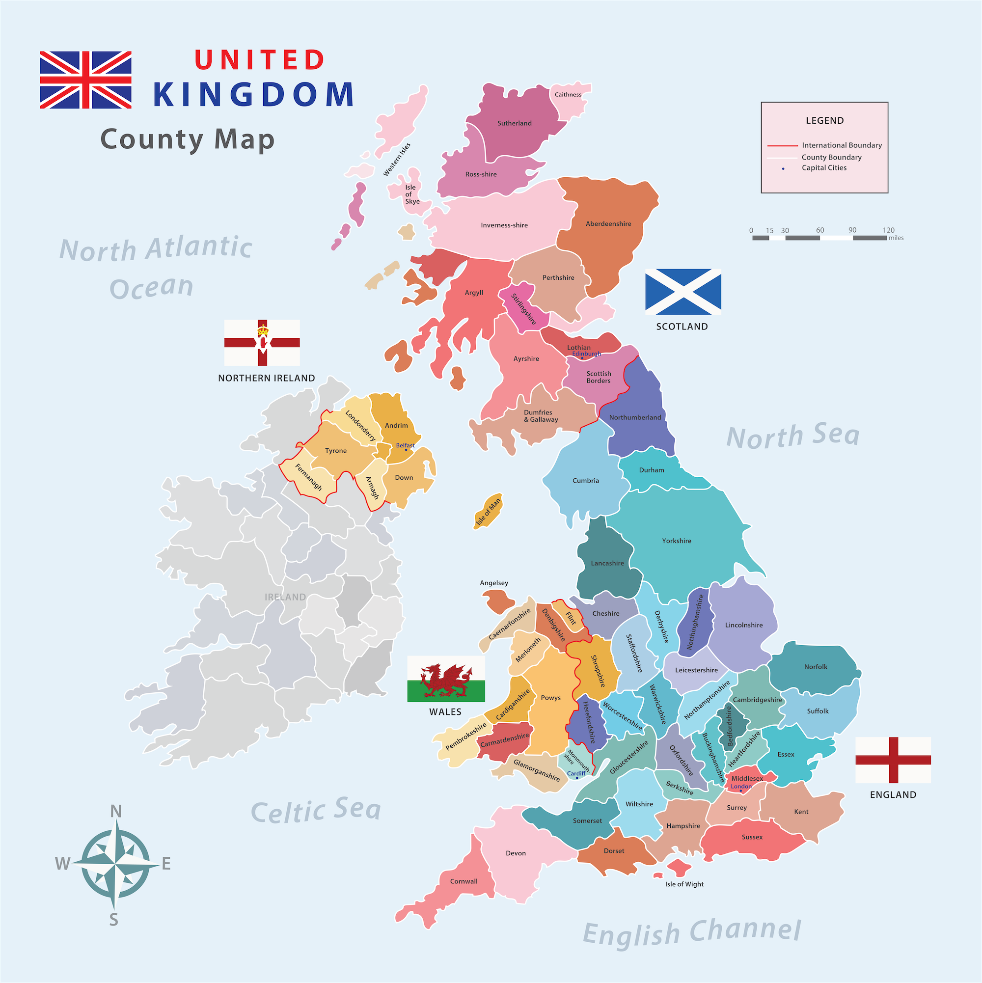 UK Counties Breakdown With Map Classical Finance