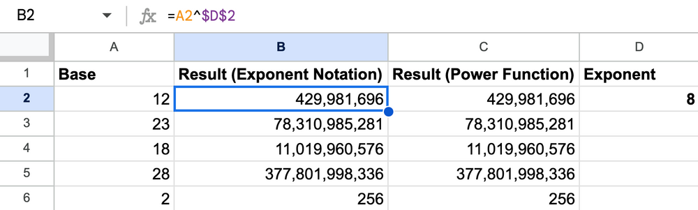 how-to-use-exponents-in-google-sheets-classical-finance