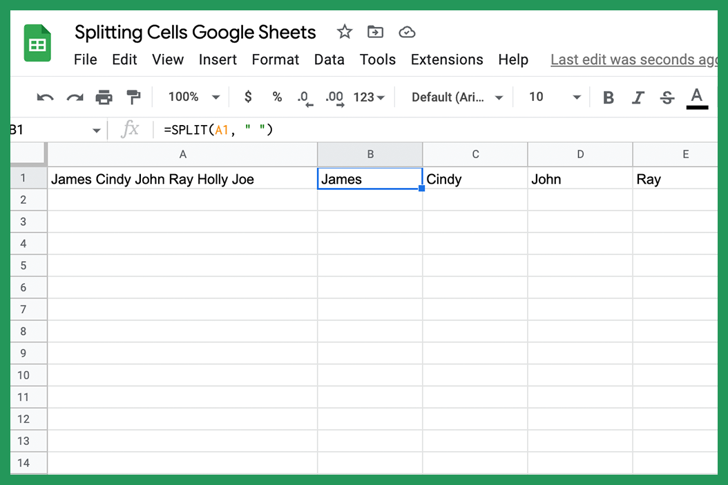 How To Split Cells In Google Sheets Classical Finance