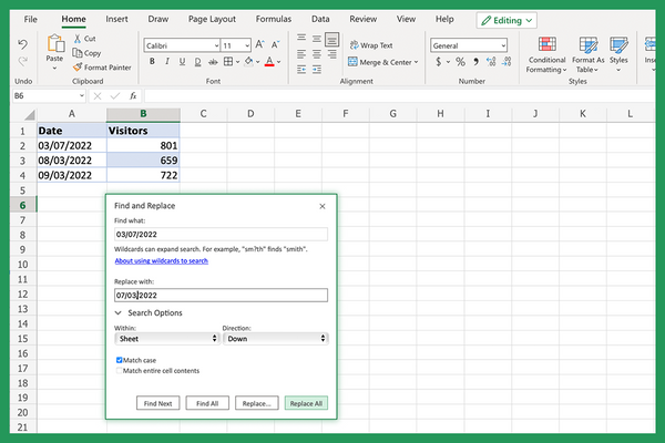 Find and Replace Excel (Full Guide) - Classical Finance